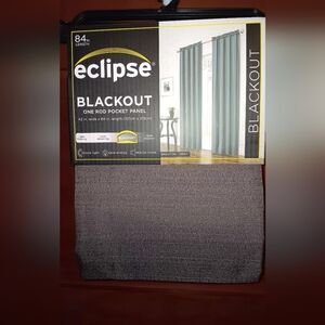 Eclipse Blackout Gray Curtain Panel